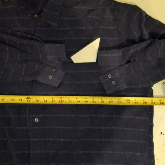 John Henry Shirt Blue Windowpanel, ULTRA FEEL Size XL/54 - Picture 4 of 8